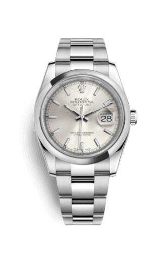 Rolex Datejust 36 Stainless Steel Domed / Oyster / Silver