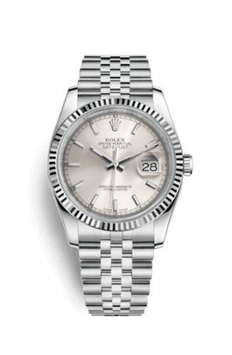 Rolex Datejust 36 Stainless Steel Fluted / Jubilee / Silver