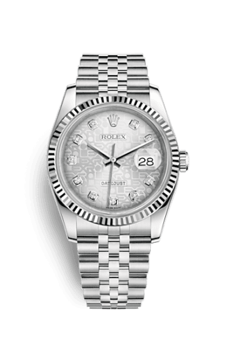 Rolex Datejust 36 Stainless Steel Fluted / Jubilee / Silver Computer
