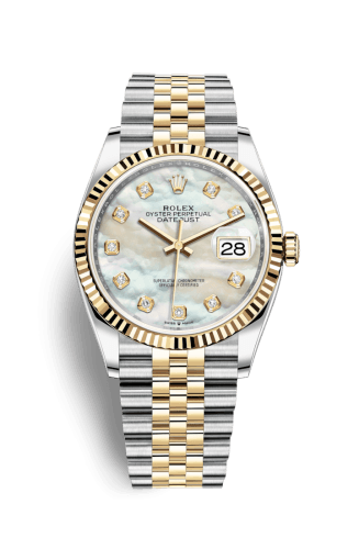 Rolex Datejust 36 Stainless Steel / Yellow Gold / Fluted / MOP Diamond / Jubilee