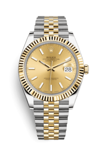 Rolex Datejust 41 Rolesor Yellow Fluted / Jubilee / Champagne