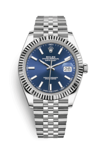 Rolex Datejust 41 Stainless Steel Fluted / Jubilee / Blue