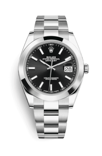 Rolex Datejust 41 Stainless Steel Smooth / Oyster / Black