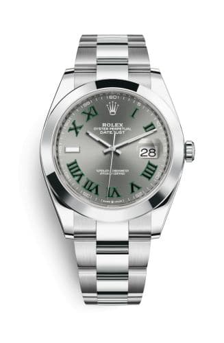 Rolex Datejust 41 Stainless Steel Smooth / Oyster / Slate Roman
