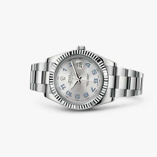 Rolex Datejust II Fluted Rhodium