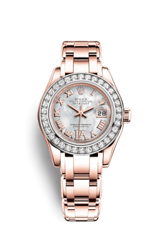 Rolex Datejust Pearlmaster 29 Everose Diamond / MOP Roman