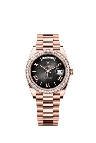 Rolex Day-Date 40 Everose - Diamond / Slate Ombré