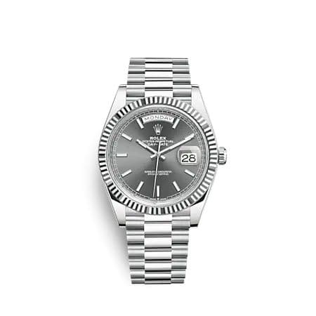Rolex Day-Date 40 Platinum - Fluted / Slate
