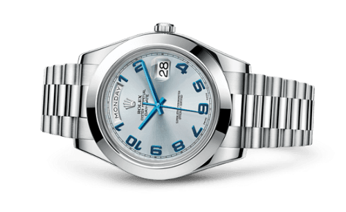 Rolex Day-Date II Platinum Ice Blue Arabic