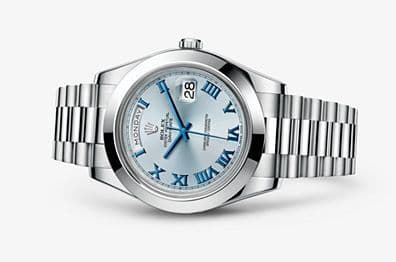 Rolex Day-Date II Platinum Ice Blue Roman