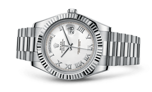 Rolex Day-Date II White Gold White Roman
