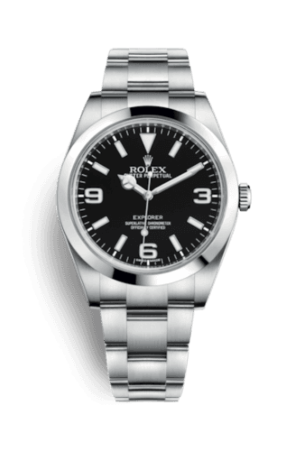 Rolex Explorer 39 Stainless Steel / Black