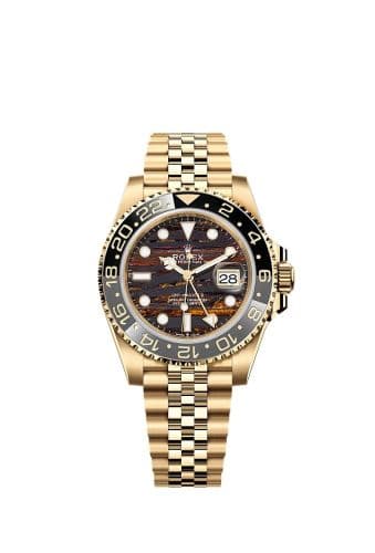 Rolex GMT-Master II Yellow Gold / GRNR / Tiger Iron / Jubilee