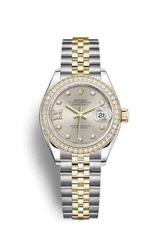 Rolex Lady-Datejust 28 Rolesor Yellow Diamond / Jubilee / Silver Diamond