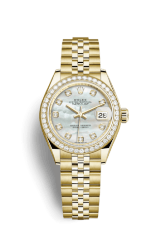Rolex Lady-Datejust 28 Yellow Gold Diamond / Jubilee / MOP