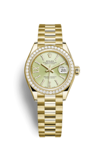 Rolex Lady-Datejust 28 Yellow Gold Diamond / President / Linden Diamonds