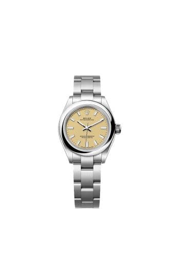 Rolex Oyster Perpetual 28 Stainless Steel / Beige