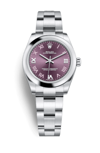 Rolex Oyster Perpetual 31 Red Grape Roman