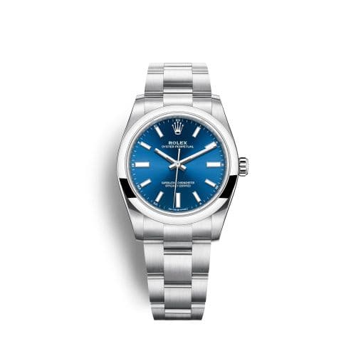Rolex Oyster Perpetual 34 Stainless Steel / Blue