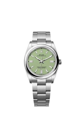 Rolex Oyster Perpetual 36 Stainless Steel / Pistachio