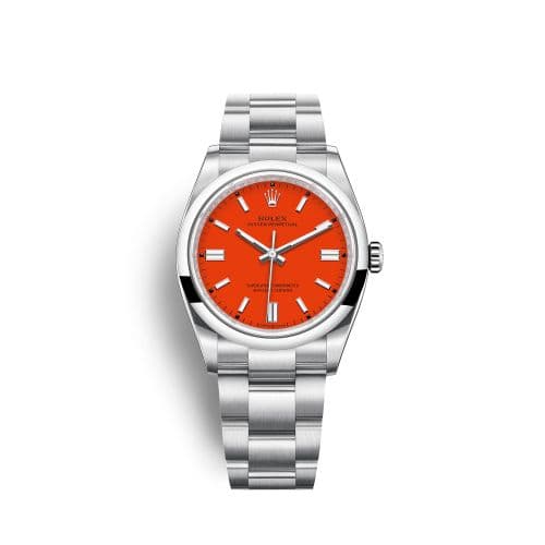 Rolex Oyster Perpetual 36 Stainless Steel / Red