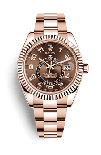 Rolex Sky-Dweller Everose / Chocolate - Arabic