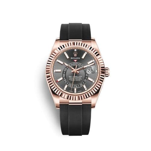Rolex Sky-Dweller Everose / Dark Rhodium / Oysterflex