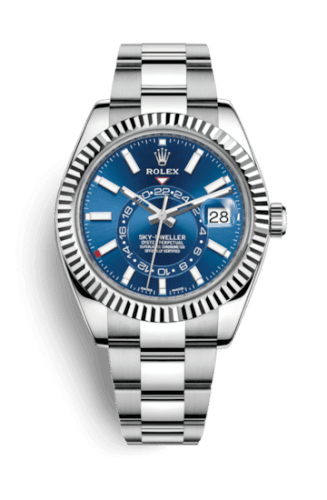 Rolex Sky-Dweller Stainless Steel / White Gold / Blue / Oyster
