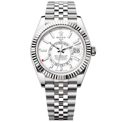 Rolex Sky-Dweller Stainless Steel - White Gold / White / Jubilee