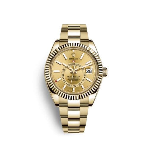 Rolex Sky-Dweller Yellow Gold / Champagne