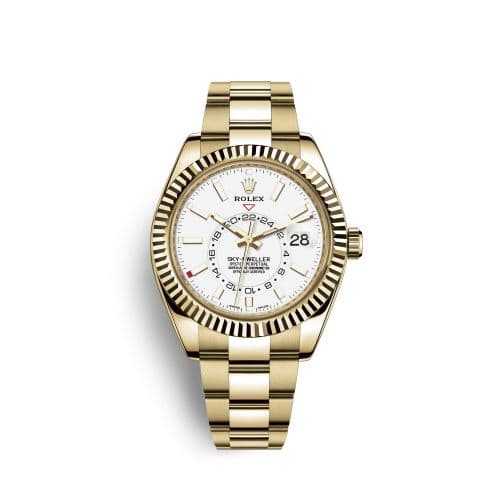 Rolex Sky-Dweller Yellow Gold / White