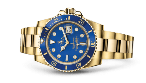 Rolex Submariner Date Yellow Gold / Blue-Diamond