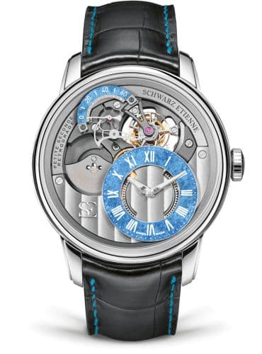 Schwarz Etienne La Chaux-de-Fonds Petite Seconde Rétrograde Tourbillon White Gold / Turquoise Lapis Lazuli
