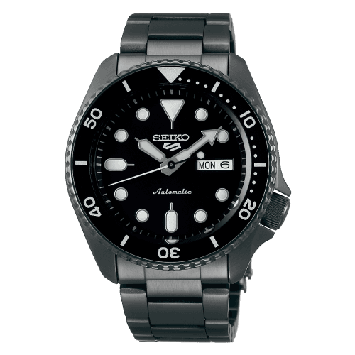 Seiko 5 Sports Sports Style Hard Coating / Black / Bracelet
