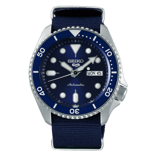 Seiko 5 Sports Sports Style Stainless Steel / Blue / NATO