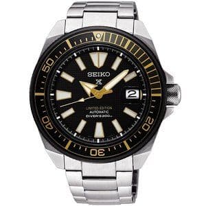 Seiko Prospex Diver Samurai Stainless Steel / Black / Bracelet / Zimbe