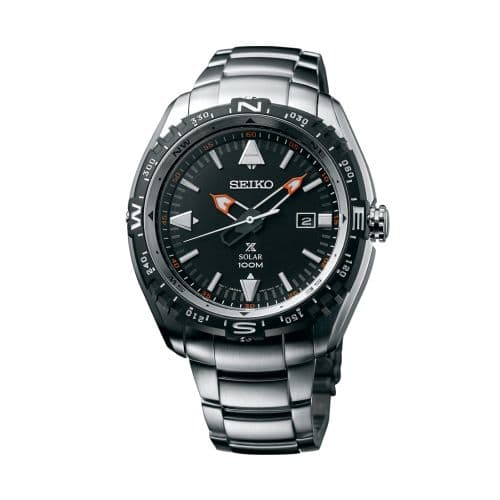Seiko Prospex Land SNE421P1 Stainless Steel / Black / Bracelet