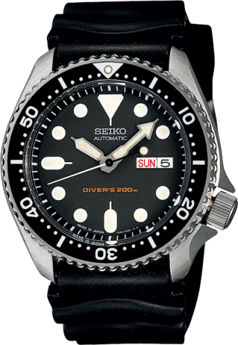 Seiko Seiko SKX007 Black / Stainless Steel / Rubber