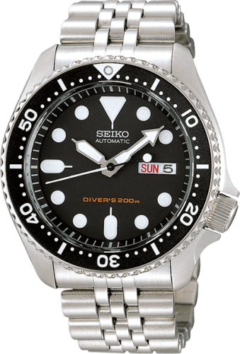 Seiko Seiko SKX007 Black / Stainless Steel