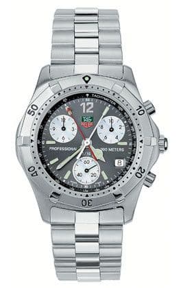 TAG Heuer 2000 Chronograph Stainless Steel / Grey / Bracelet