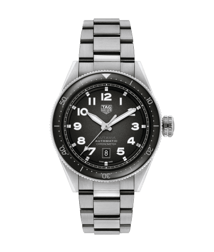 TAG Heuer Autavia Calibre 5 Stainless Steel / Black / Bracelet