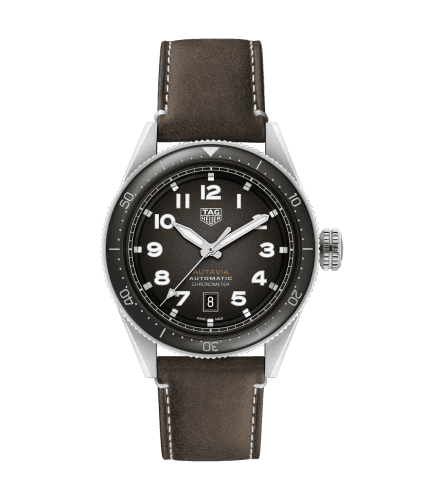 TAG Heuer Autavia Calibre 5 Stainless Steel / Black / Leather