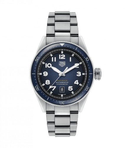 TAG Heuer Autavia Calibre 5 Stainless Steel / Blue / Bracelet