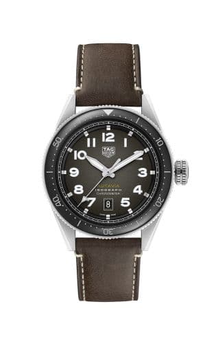 TAG Heuer Autavia Isograph Calibre 5 Stainless Steel / Black / Leather
