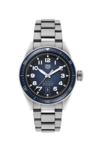 TAG Heuer Autavia Isograph Calibre 5 Stainless Steel / Blue / Bracelet
