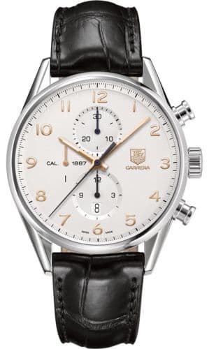 TAG Heuer Carrera Calibre 1887 43 Stainless Steel / Silver / Alligator