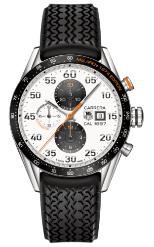 TAG Heuer Carrera Calibre 1887 43 Stainless Steel / White / McLaren 1974 Edition