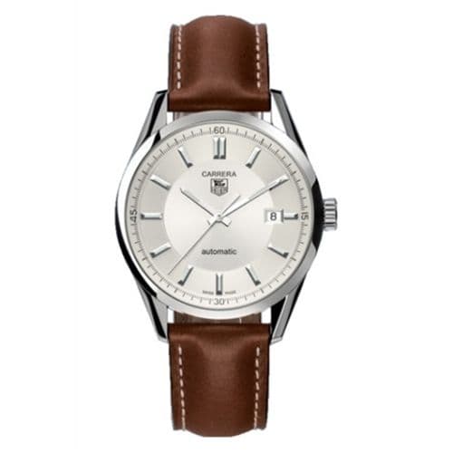 TAG Heuer Carrera Calibre 5 39 Stainless Steel / Silver / Calf