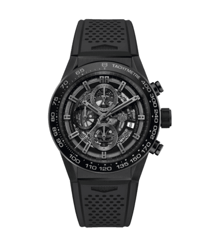 TAG Heuer Carrera Calibre Heuer 01 45 Ceramic / Skeleton / Rubber