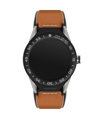 TAG Heuer Carrera Connected Modular 45 Titanium / Ceramic / Brown Calf